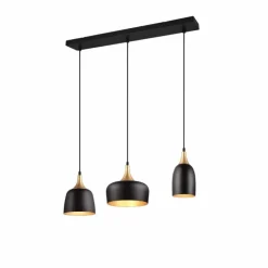 Suspension Trio Chiraz Noir, 3 lumières