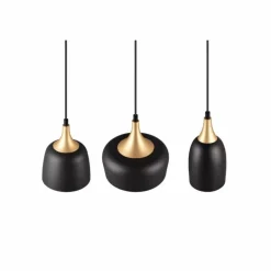 Suspension Trio Chiraz Noir, 3 lumières