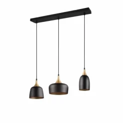 Suspension Trio Chiraz Noir, 3 lumières