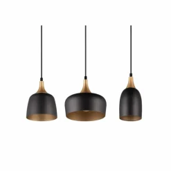 Suspension Trio Chiraz Noir, 3 lumières