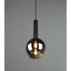 Suspension Trio Clayton Noir, 1 lumière