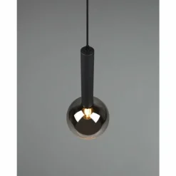 Suspension Trio Clayton Noir, 1 lumière
