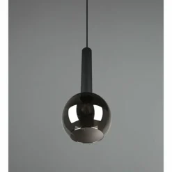 Suspension Trio Clayton Noir, 1 lumière