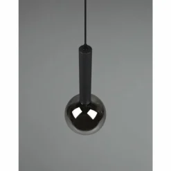 Suspension Trio Clayton Noir, 1 lumière