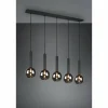 Suspension Trio Clayton Noir, 5 lumières