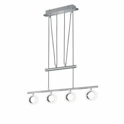 Suspension Trio CORLAND II LED Chrome, 4 lumières