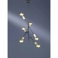 Suspension Trio CROSS Noir, 6 lumières