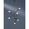 Suspension Trio CROSS Noir, 6 lumières