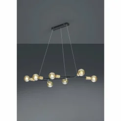 Suspension Trio CROSS Noir, 7 lumières