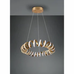 Suspension Trio Curl LED Or, 1 lumière