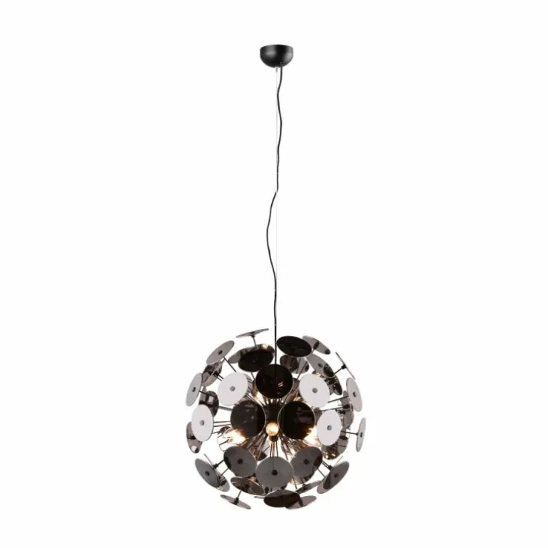 Suspension Trio Discalgo Noir, 6 lumières