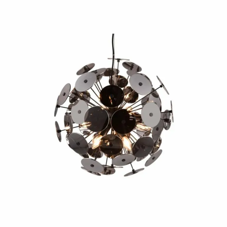 Suspension Trio Discalgo Noir, 6 lumières