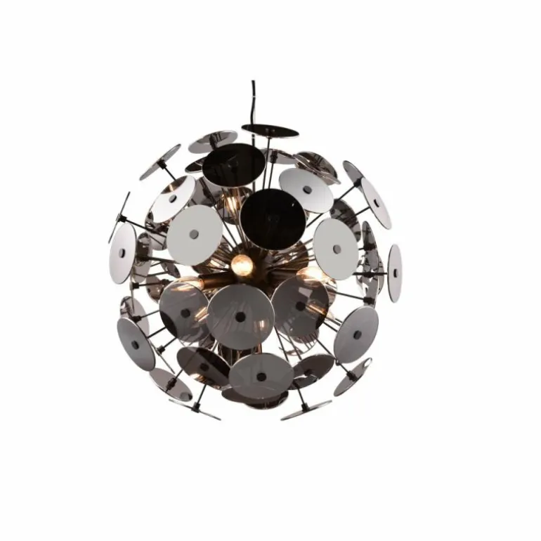 Suspension Trio Discalgo Noir, 6 lumières