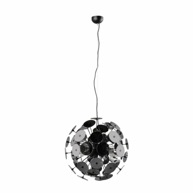 Suspension Trio Discalgo Noir, 6 lumières