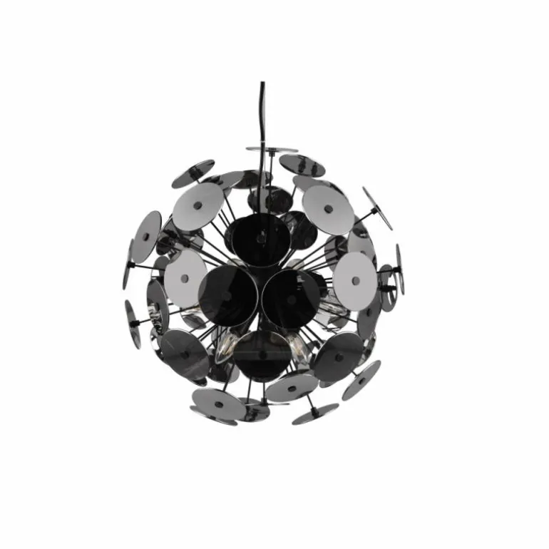 Suspension Trio Discalgo Noir, 6 lumières