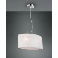 Suspension Trio Elisa Chrome, 2 lumières