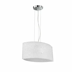 Suspension Trio Elisa Chrome, 2 lumières