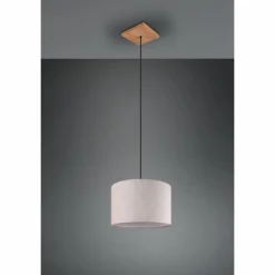 Suspension Trio Elmau Brun foncé, Nickel mat, 1 lumière