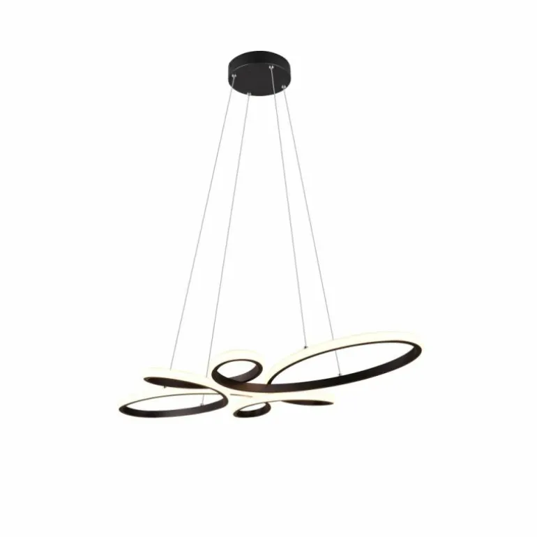 Suspension Trio FLY LED Noir, 1 lumière