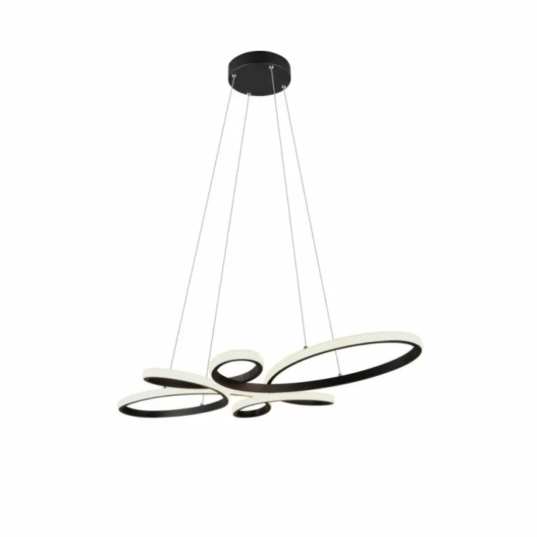 Suspension Trio FLY LED Noir, 1 lumière