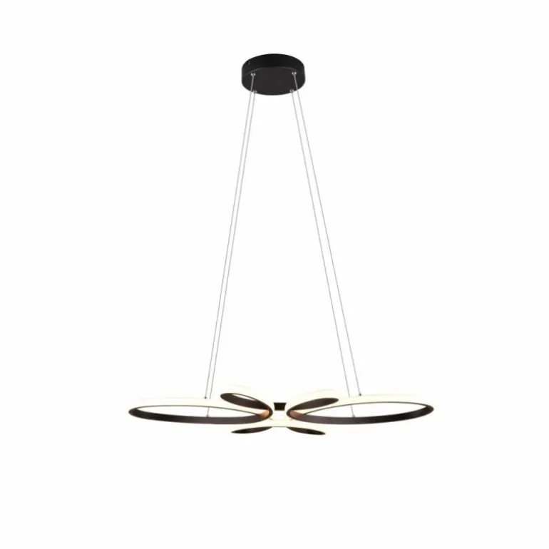 Suspension Trio FLY LED Noir, 1 lumière