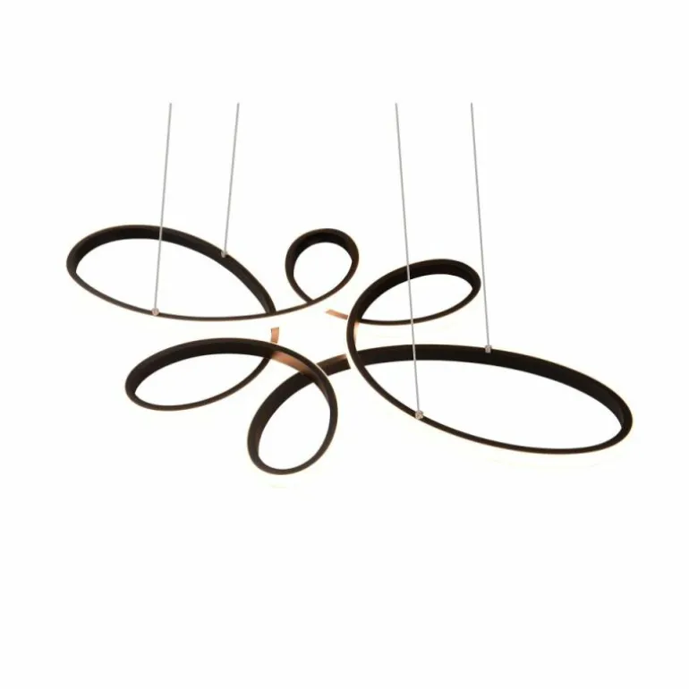 Suspension Trio FLY LED Noir, 1 lumière