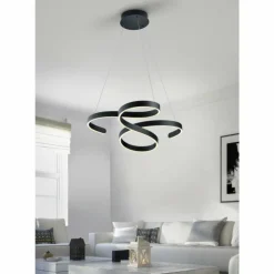 Suspension Trio Francis LED Anthracite, 1 lumière