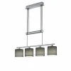 Suspension Trio GARDA Nickel mat, 4 lumières