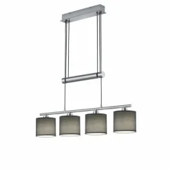 Suspension Trio GARDA Nickel mat, 4 lumières