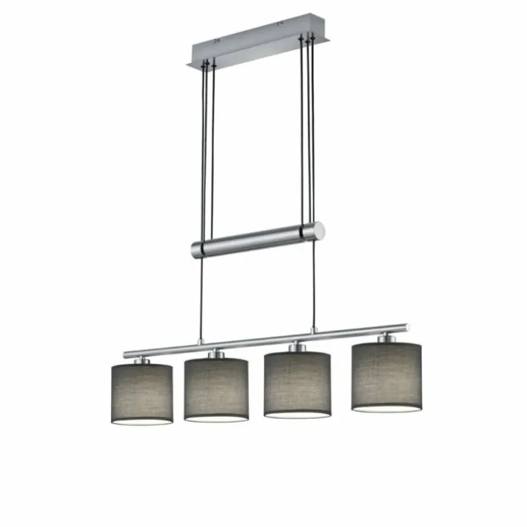 Suspension Trio GARDA Nickel mat, 4 lumières