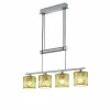 Suspension Trio GARDA Nickel mat, 4 lumières