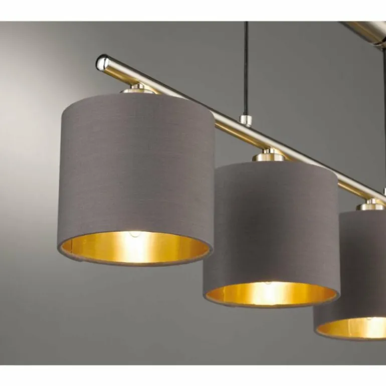 Suspension Trio GARDA Nickel mat, 4 lumières