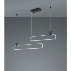 Suspension Trio Grant LED Aluminium, 1 lumière