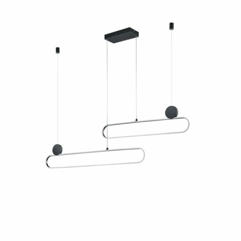 Suspension Trio Grant LED Aluminium, 1 lumière