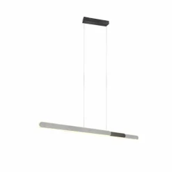 Suspension Trio Helios LED Aluminium brossé, 1 lumière