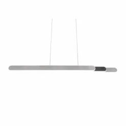 Suspension Trio Helios LED Aluminium brossé, 1 lumière