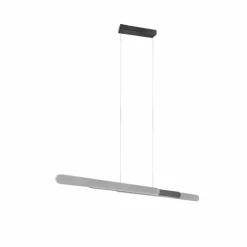 Suspension Trio Helios LED Aluminium brossé, 1 lumière