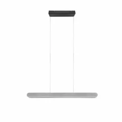 Suspension Trio Helios LED Aluminium brossé, 1 lumière