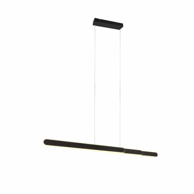 Suspension Trio Helios LED Noir, 1 lumière