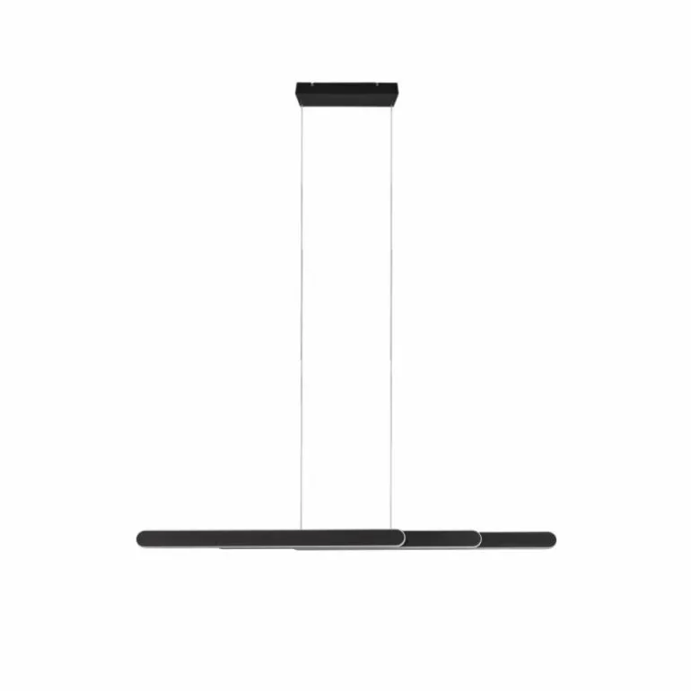 Suspension Trio Helios LED Noir, 1 lumière