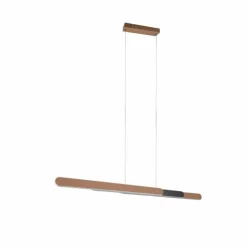 Suspension Trio Helios LED Brun, 1 lumière