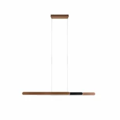 Suspension Trio Helios LED Brun, 1 lumière