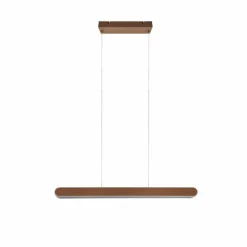 Suspension Trio Helios LED Brun, 1 lumière