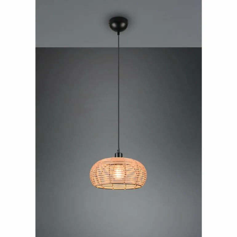 Suspension Trio Inga Noir, 1 lumière