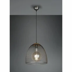 Suspension Trio Ivar Brun foncé, Nickel mat, 1 lumière