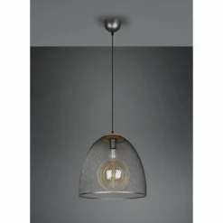 Suspension Trio Ivar Brun foncé, Nickel mat, 1 lumière