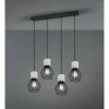 Suspension Trio Jamiro Noir, 4 lumières