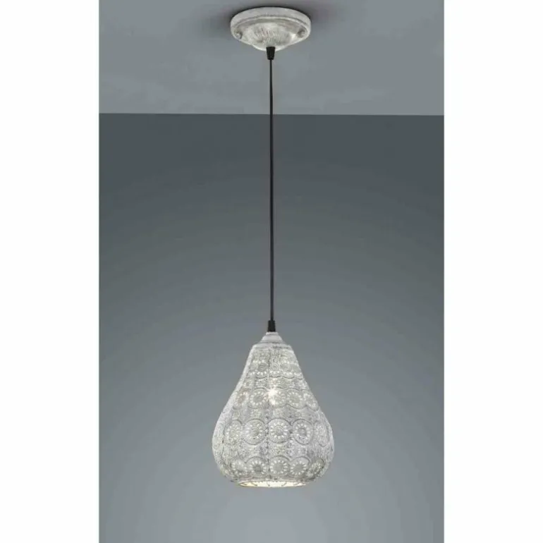 Suspension Trio JASMIN Gris, 1 lumière