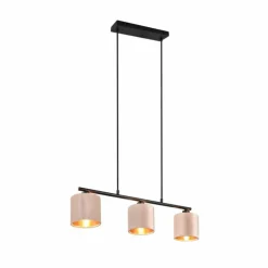 Suspension Trio JULIETA Noir, 3 lumières