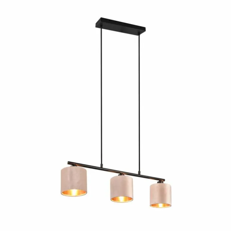 Suspension Trio JULIETA Noir, 3 lumières